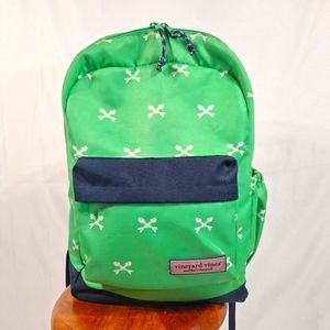 Vineyard Vines Green Fish Bones Backpack